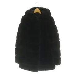 ビーシービージーマックスアズリア BCBGMAXAZRIA フェイクファーコート ロング S 黒 /MI ■GY19のサムネイル