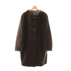 バーバリーズブルーレーベル Burberry's BLUE LABEL ダッフルコート アウター ウール 裏ノバチェック 38 ブラウン FNF13-540 /DF ■GY18