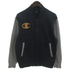 チャンピオン CHAMPION スウェット スタジャン ロゴ グレー系 M