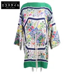 GUCCI グッチ 国内正規 543199 スカーフ柄ウエストリボン シルク 42