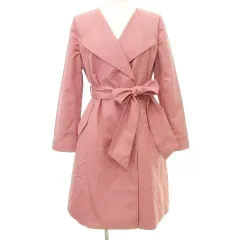 リランドチュール Rirandture ロング ベルト コート ジャケット 1 ピンク ■TC