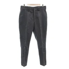 ディッキーズ Dickies ワークパンツ スラックス L グレー 無地 フルレングス Dリング付き /TQ ■ECF003