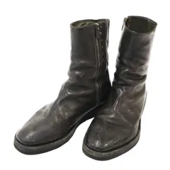 DEVOA×Incarnation デヴォア×インカネーション Boots Horse Leather Garment Dyed サイドジップブーツ  ダークグリーン系 42のサムネイル