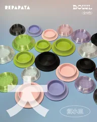 Repapaya『あそびば』とおそろいカラー（全9色）｜爬虫類用餌皿L・ひっくり返りにくいケージ用レイアウトアクセサリーのサムネイル