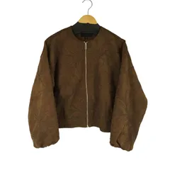 ザラ ZARA 刺繍入りスエード調ボンバージャケット レディース import：XS 