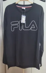 FILA フィラ メンズ Mサイズ ブラック 長袖 Tシャツ