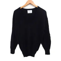 B&Y ユナイテッドアローズ BEAUTY&YOUTH ビューティー&ユース WOOL ＆ CASHMERE ニット セーター Vネック 長袖 無地 ブラック 黒 /FT32