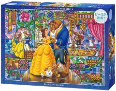 【新品】パズル 愛のステンドグラス 「美女と野獣」 ステンドアート ジグソーパズル ぎゅっと500ピース [DSG500-704]