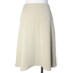 セオリー Theory 小さいサイズ フレアスカート CLASSIC CREPE FLARED SKIRT L ひざ丈 00 XS相当 ベージュ ■YHS6 /X