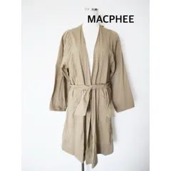 MACPHEE　マカフィー　ジャケット　日本製　36   ライトカーキ　コットン　ベルト取り外し可　大人カジュアル　春夏　送料込み   6463845
