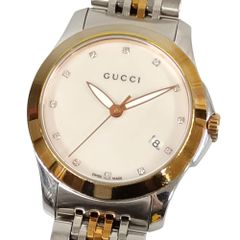 希少】グッチ グッチGタイムレス 126.5 シェル デイト ダイヤ - メルカリ