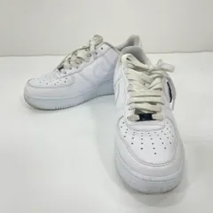 07w30032 ナイキ IF1686-101  エアフォース1 Low 07 LX Metal Swoosh ホワイト/ブラック 26cm 【中古品】