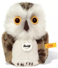 Steiff フクロウ 072086 23cm タグ付 ヴィンテージ Steiff フクロウ