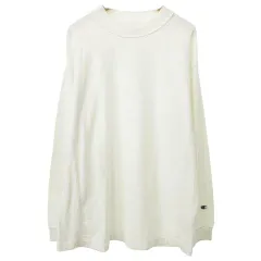チャンピオン CHAMPION トリコタグ リバースウィーブ REVERSE WEAVE モックネック Tシャツ 長袖 ロンT カットソー XL 白 ホワイト