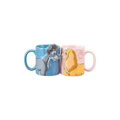 【新品】 サンアート ディズニー 「 わんわん物語 」 レディ & トランプ キス ペアマグ マグカップ 2個セット 約300ml SAN4052 1