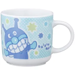 【新品】 「 それいけ!アンパンマン 」 ばいきんまん マグカップ 200ml 子供用 食器 ブルー 1