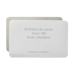 新品 スマホカバーのカード入れにカバーのまま入るステンレスミラー