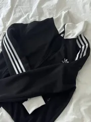 adidas 3本線 トラックジャージ ブラック/ホワイト 出品
