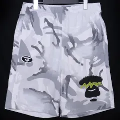 AAPE BY A BATHING APE スウェットショートパンツ Lサイズ ホワイトのサムネイル