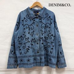 USA 古着 units 刺繍 デニム ジャケットLARGE / GRANDE - メルカリ