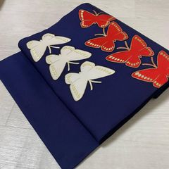 びっしり豪華唐織 塩瀬 切り嵌め 九寸名古屋帯 - メルカリ