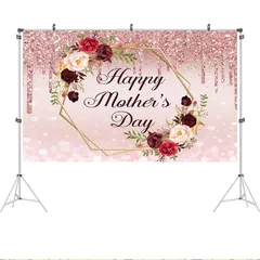 【新品】 siawadeky 母の日 背景シート 大判 タペストリー バラ happy mother's day 背景布 壁掛け 布ポスター おしゃれ インテリア 飾り 雰囲気転換 写真 撮影 多機能 装飾布 部屋 お店 写真館 撮影スタジオ用 110*1 0