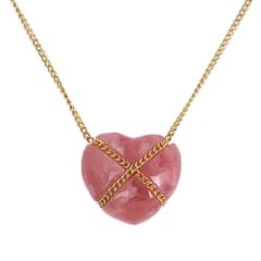 TIFFANY&Co ロードクロサイト クロスハートネックレスK18 - メルカリ
