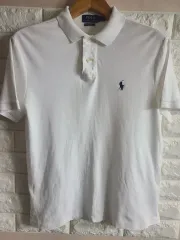 数Ⅰ 20 ポロ ラルフローレン 白 半袖 カラーTシャツ (95)