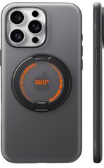 TORRAS iPhone 15 Pro용 케이스 [틱크틱·다기능 360도 회전 스탠드] 종횡 양 대응 마그넷 탑재 MagSafe 대응 미군 규격 내충격 링 지문 방지 황변 방지 머그 세이프 대응 렌즈 보호 [Ostand R Fitness] 블랙