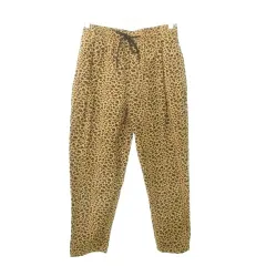 フリークスストア FREAKS STORE ヒョウ柄 チノパン ウエストゴム 薄手 Sサイズ 黄色 イエロー ■GY99のサムネイル