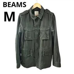 【中古】BEAMS ビームス ミリタリージャケット バックプリント ユーズド 古着 M