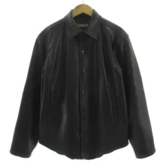 グリーンレーベルリラクシング ユナイテッドアローズ green label relaxing フェイクレザージャケット シャツジャケット 3225-199-0577 ステンカラー ブラック 黒 M