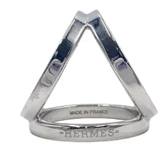 HERMES エルメス スカーフリング トリオ 601473S シルバー メタル レディース 美品
