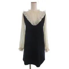 ザラ ZARA ワンピース 長袖 シアー ひざ丈 プリーツ 黒 ブラック ベージュ S