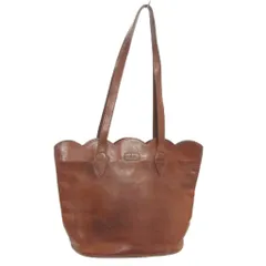 イビサ IBIZA トートバッグ 肩がけ レザー 茶 ブラウン 鞄 ■GY99