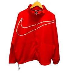 ナイキ NIKE ジャケット DA0498-673 ウーブンフルジップ ナイロン ロゴ М 赤 レッド 