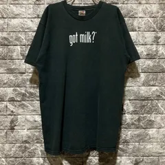got milk? Tシャツ L BLACK 黒 ゴットミルク milk FRUIT OF THE LOOM