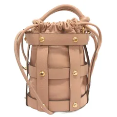 サルヴァトーレフェラガモ Salvatore Ferragamo ケージ バッグ ショルダーバッグ ハンド 2WAY 斜めがけ レザー ベージュ 鞄