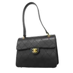 シャネル(Chanel) シャネル ショルダーバッグ マトラッセ キャビアスキン ブラック レディース