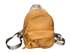 MICHAEL KORS マイケルコース リュック オレンジ系 レザー レディース デイパック バックパック 美品