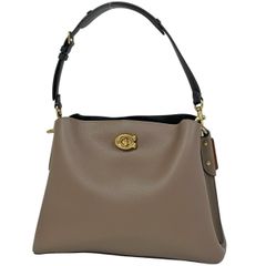 COACH コーチ ショルダーバッグ 2way ターンロック グレー ウィロウ