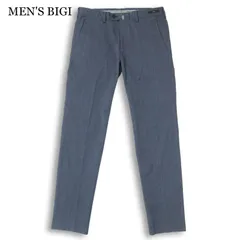 MEN'S BIGI メンズビギ 通年★ ストレッチ ヘリンボーン テーパード スラックス パンツ Sz.L メンズのサムネイル