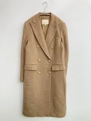 MOLI TREE チェスターコート M ベージュ カシミヤ 無地 ロング丈 フードなし