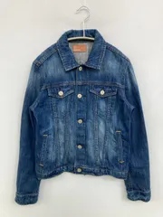 earth music&ecology アースミュージックアンドエコロジー デニムジャケット M ブルー 無地 フードなし ボタン留め