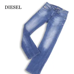 DIESEL ディーゼル 【THAVAR】 0669B ストレッチ USED加工 スリム スキニー デニム パンツ ジーンズ Sz.26 メンズ