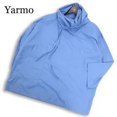 英国製★ Yarmo ヤーモ 【ANORAK SHIRT】 通年 ドレープ ネック★ ビッグシルエット アノラック シャツ Sz.FREE　メンズのサムネイル