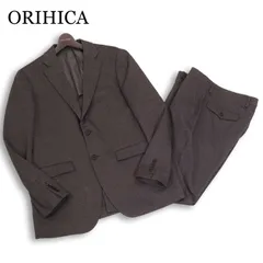 ORIHICA オリヒカ 通年★ スマート ジャージー ストレッチ 背抜き セットアップ スーツ Sz.100AB7 メンズ 灰 ビジネス