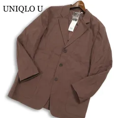 【新品 未使用】 UNIQLO U ユニクロ ユー ルメール 春夏 リネン混★ リラックスフィット テーラード ジャケット Sz.L メンズ