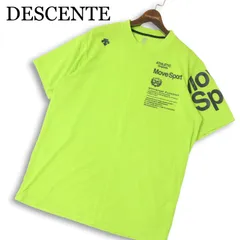 DESCENTE デサント Move Sport★ 半袖 プリント カットソー Tシャツ 大きいサイズ Sz.XB メンズ トレーニング 大きいサイズ