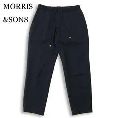 MORRIS&SONS モリスアンドサンズ 春夏★ ストレッチ イージー スラックス テーパード パンツ Sz.1 メンズ 紺 ネイビーのサムネイル
